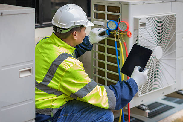 Professional Hvac Installation technician working in Millville, MA